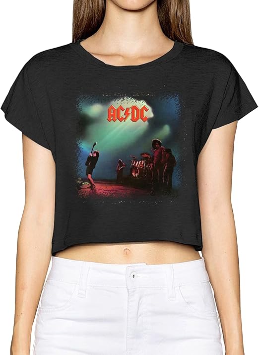 cropped acdc shirt