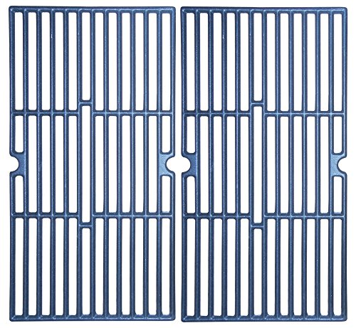 Music City Metals 60052 Matte Cast Iron Cooking Grid Replacement for Gas Grill Model Charbroil 463724512, Set of 2