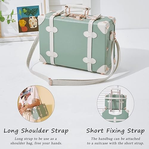 Unitravel Piece Vintage Luggage Set 20 inch Handmade Faux