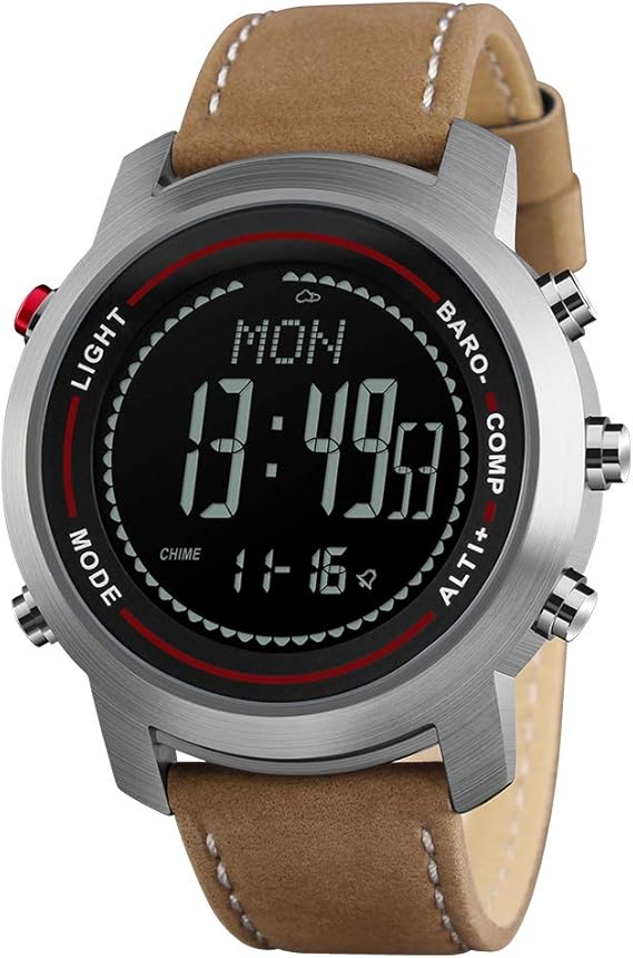 Men Digital Sports Watches with Compass Pedometer Altimeter