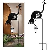 YY-Ladybug Cat Holding Lantern Garden Stakes Solar Garden Cats Metal cat Solar Lantern Decorative Garden Stakes for Yard, Lawn, Patio, Pathway