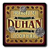 Duhan Coffee Neoprene Rubber Drink Coasters - 4 Pack