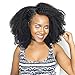 Mongolian Afro Kinky Curly Bundles Human Hair Bundles 18 20 22 Inch 4B 4C Afro Kinky Bulk Human Hair Virgin Hair Weave Bundles for Black Women Human Hair Weft Natural Black Color