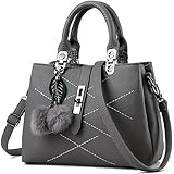 Cadier Womens Designer Purses and Handbags Ladies Tote Bags, Gray