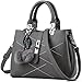 Cadier Womens Designer Purses and Handbags Ladies Tote Bags, Gray