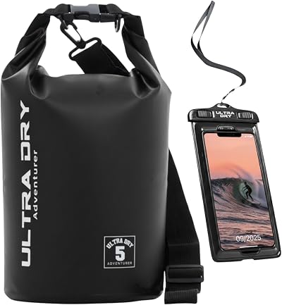 Ultra Dry Adventurer Premium 5 L Waterproof Dry Bag with Phone Case &