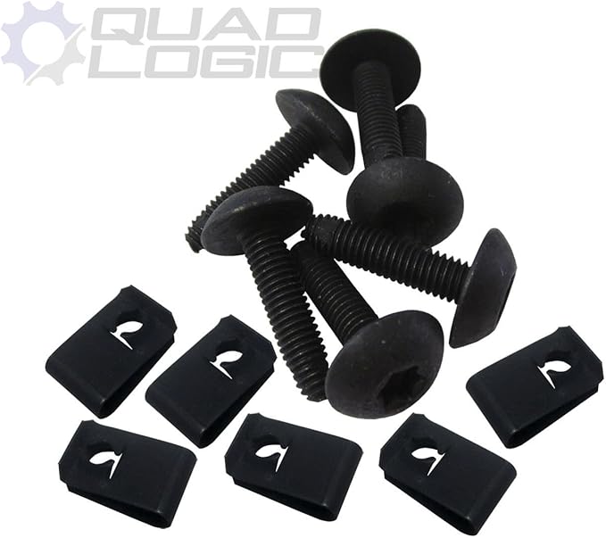 Polaris Ranger RZR General Body Panel Torx Screw and Flat Nut (Set of 6