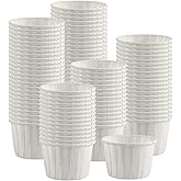 iHomeSet 300 pcs Paper Cups Disposable Paper Souffle Cup for Ketchup, Sacrament, Condiments Or Medicine Cup