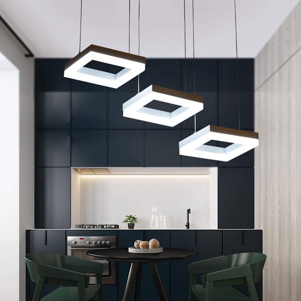Aluminium Pendelleuchte LED Hängelampe 35W Moderner Quadratischer