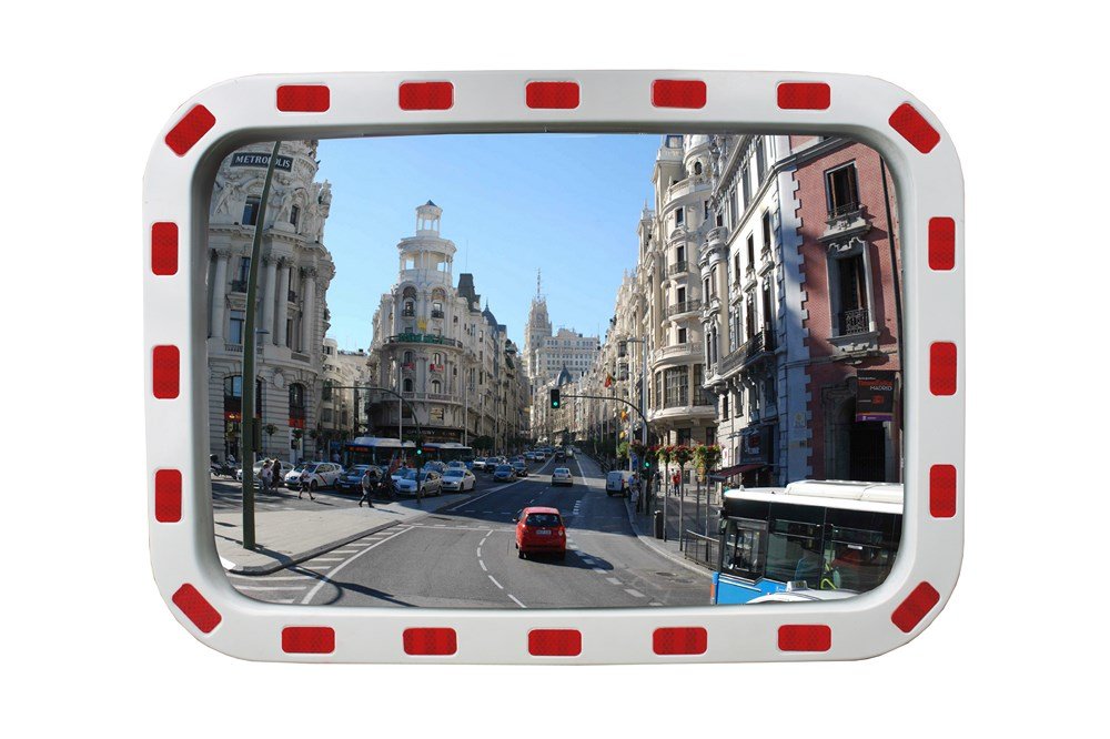 Viso MR3054RB Polycarbonate Rectangular Reflecting Mirror, 610 mm L x 430 mm W