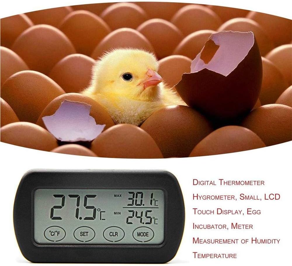 xiaohan LCD Display Egg Incubator Thermometer Hygrometer Meter of Humidity Temperature