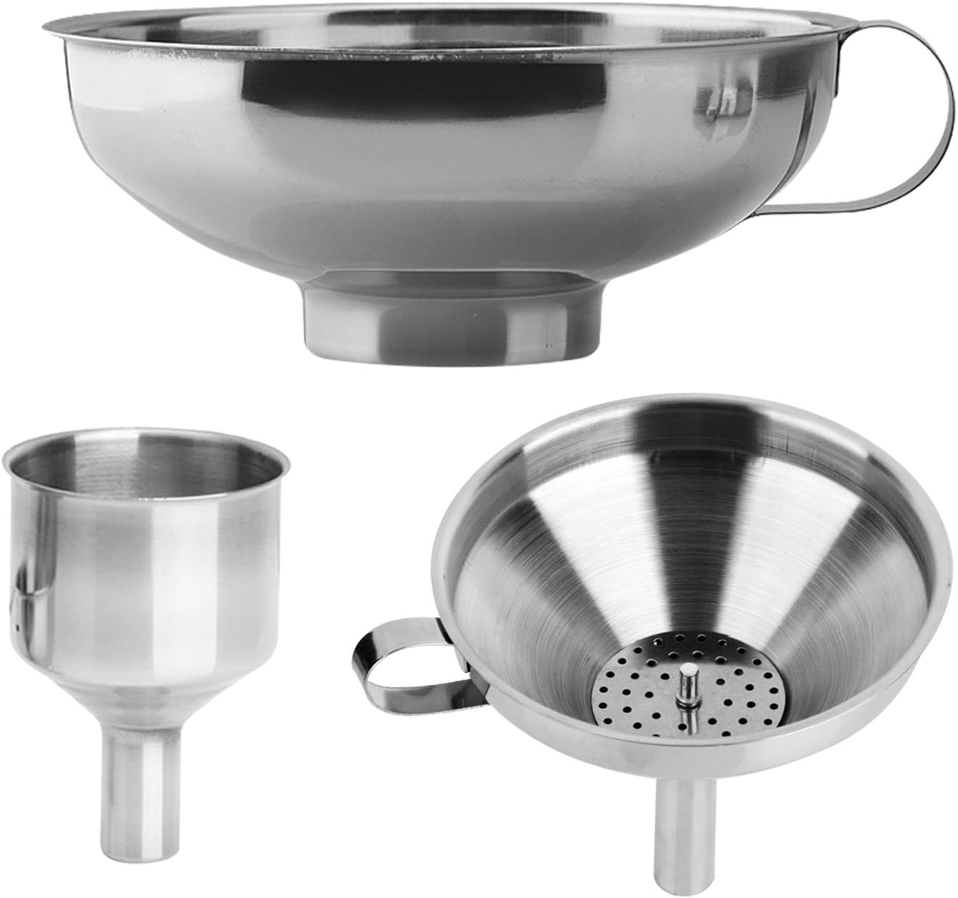 Multipurpose Stainless Steel Kitchen Funnel