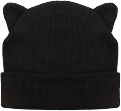 cute black winter hat