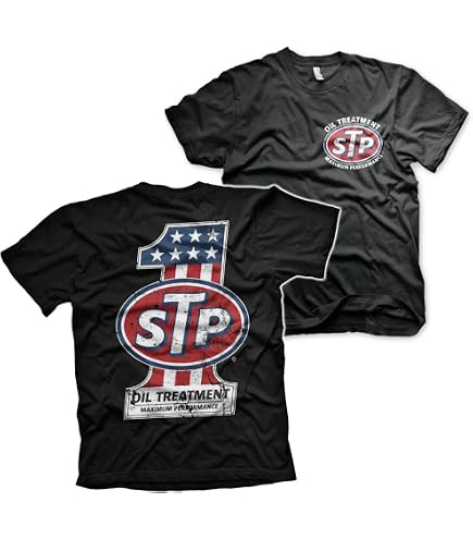 STP Officially Licensed Classic Logo Ringer Mens T-Shirt (White