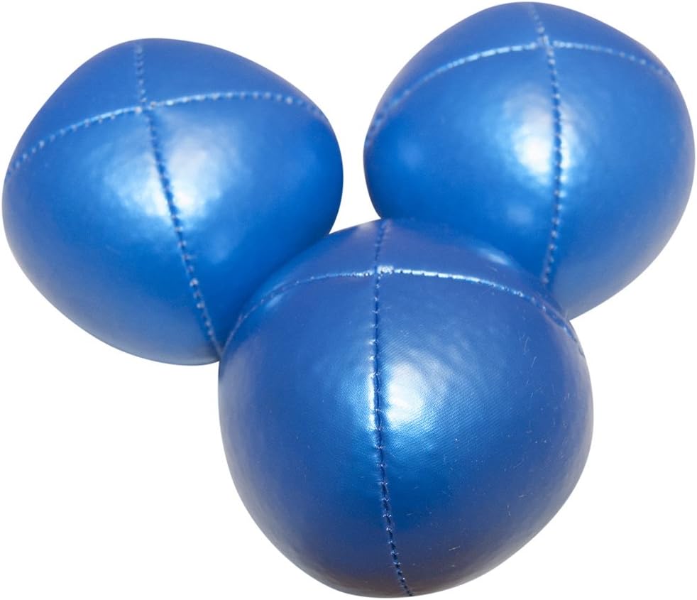 Set of 3 Professional Shiny Style Juggling Balls (Blue)