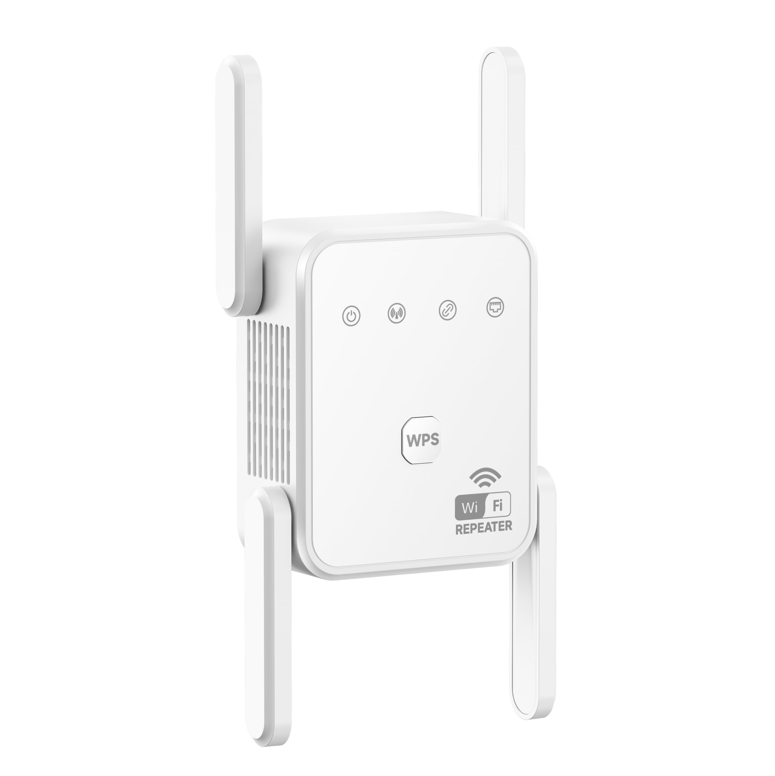 Photo 1 of 1200Mbps WiFi Extender Signal Booster for Home, Dual Band 5GHz/2.4GHz Wireless Internet Repeater with 4 External Antennas, Covers Up to 3600 Sq.ft & Supports 80 Devices, AP Mode with Ethernet Port