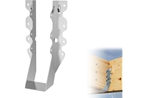 Chenteel 25 pcs 2x8 Joist Hanger,LU28 20 Gauge Double Shear Face Mount Joist Hanger,Hurricane Ties for Rafters Tie Brackets Great for Floor Deck and Ceiling Joists