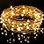 ILLUNITE LED Solar String Lights 33ft 150leds Bendable Copper Wire Lights Multi-Color Decorative Lighting for Christmas Wedding Party Home Decoration