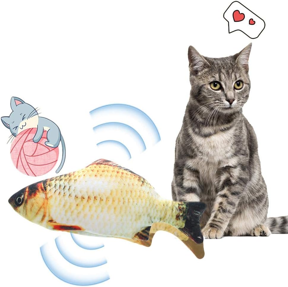 Wagging Fish Cat Toy, Electric Jump Fish, Automatic Simulated Plush Cat