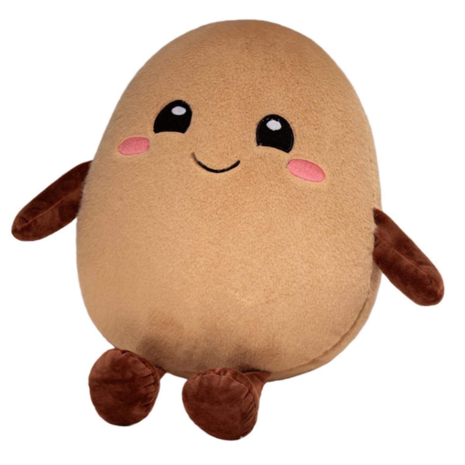 OUKEYI 11.8'' /30cm Plush Potato Toy, Kawaii Stuffed Potato Plush Toy Pillow, Realistic Potato Plushie Toy Funny Food Plush Pillows Gift for Home Decor Party