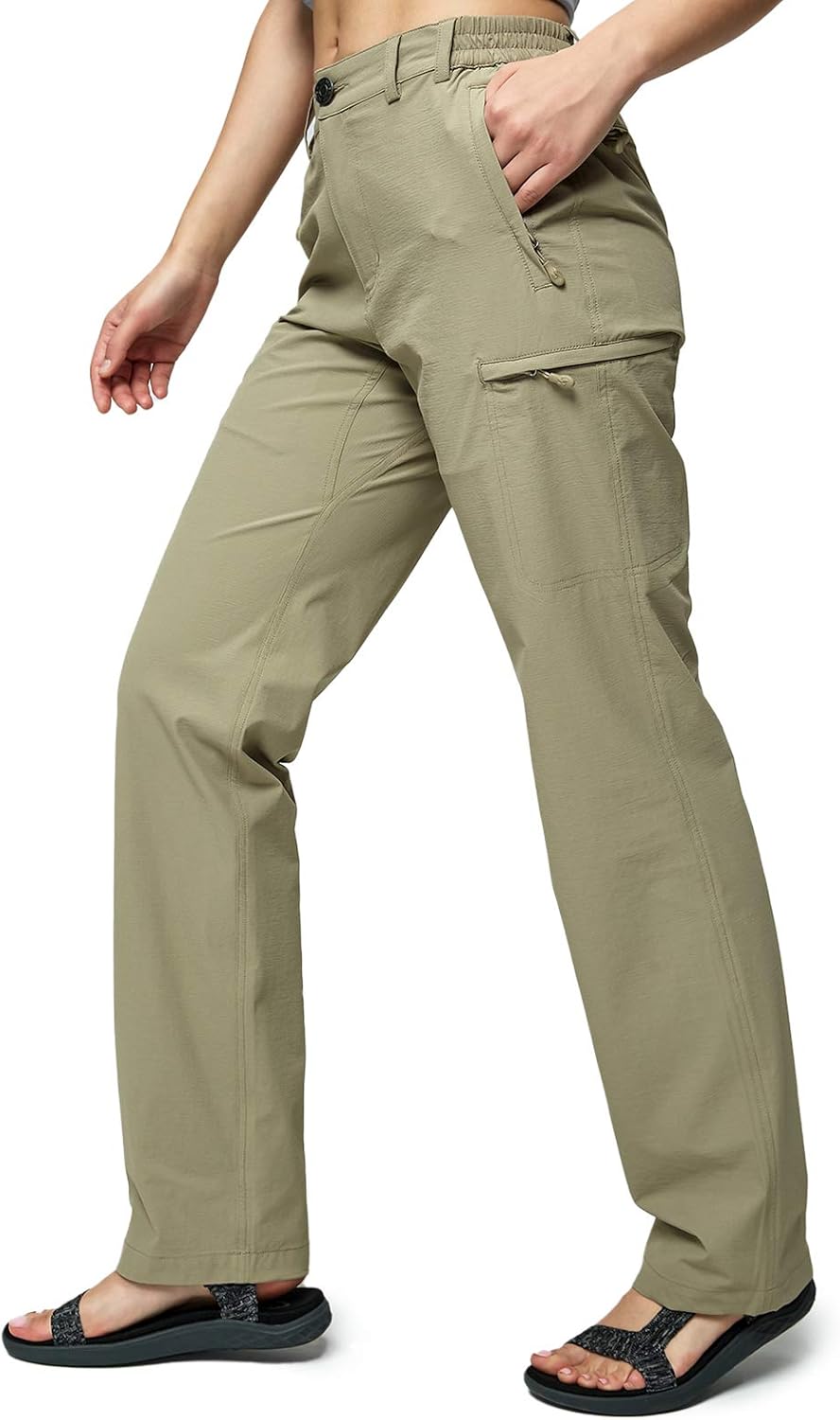 MIER Women's Quick Dry Cargo Pants Lightweight Tactical Hiking Pants