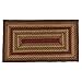 IIHF Home Decor | Cinnamon Premium Braided Collection | Primitive, Rustic, Farmhouse | Jute/Cotton | 30 Days Risk Free | Accent Rug| Wine, Natural and Shade of Browns | 4'x6' Rectangle