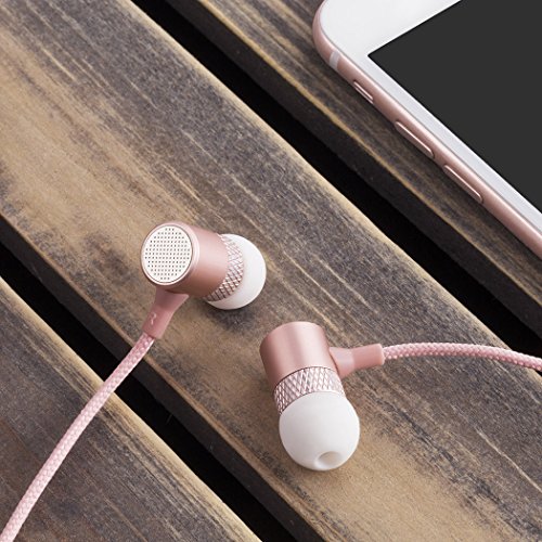Headphones, HokoAcc In-Ear Earbuds Noise Isolation Headsets Heavy Bass Earphones with Microphone for iPhone iPod / Android Devices - Thumbnail 5