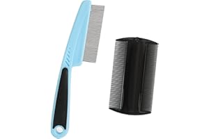 2 Pcs Dandruff Scalp Psoriasis Comb - Stainless Steel Fine Tooth Multifunctional Hair Grooming Scalp Sweep Detoxing Comb for 