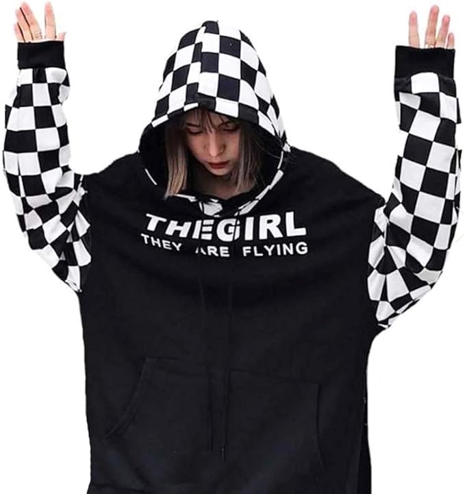 Amazon Dokuichigo 韓国ファッション パーカー レディース プルオーバー 長袖 原宿系 ストリート トレーナー パーカー 通販