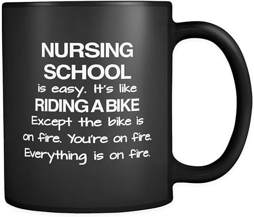 Amazon Com Nursing School Funny Coffee Mug 11 Oz Future Nurse Graduation Gift Nursing Degree Nursing Graduate Future Rn Mug Kitchen Dining