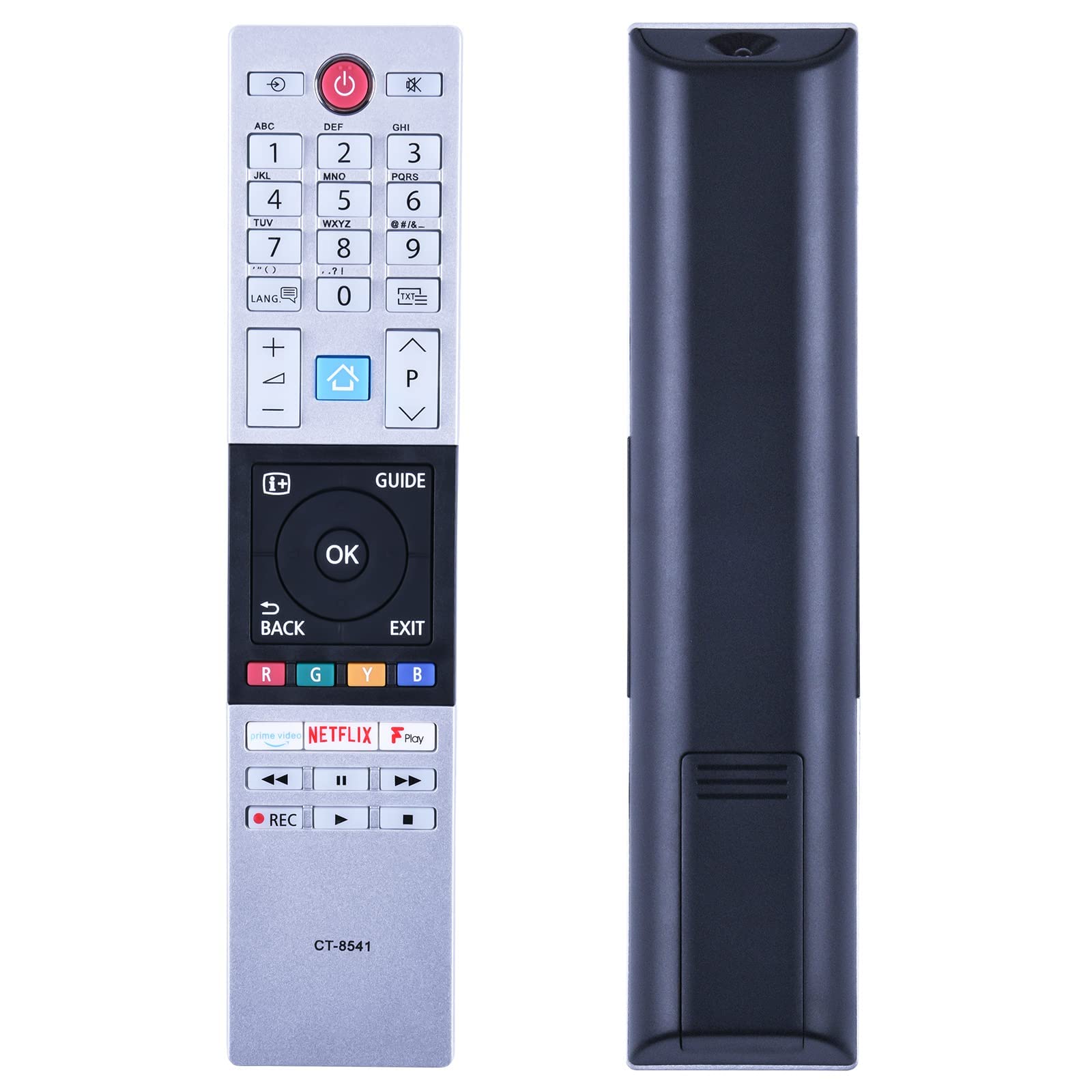 TCNOUMT New CT-8541 Remote Control Replacement Suitible for Toshiba TV 24W2863DB 58U2963DB 40L3863DB 43V6863DB 50U6863DB 55V6863DB 65U6863DB 32L3863DB 49V6863DB
