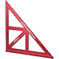 AKNgoes Precision Triangle Square 18inch, Metric & Imperial Scale Framing Square for Precise 90 and 45-Degree Measurement, Aluminum Alloy Architect Ruler for Carpenter