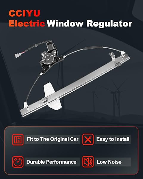 CCIYU POWER WINDOW REGULATOR WITH MOTOR REPLACEMENT FOR 2005-2015 FOR NISSAN FOR ARMADA REAR RIGHT PASSENGER SIDEC