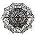 Remedios(19 colors) Wedding Embroidery Cotton Lace Sun Parasol Umbrella Black