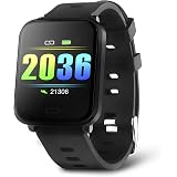 Redlemon Smartwatch Reloj Inteligente Deportivo con Monitor de Ritmo  Cardiaco, Podómetro, Notificaciones de Mensajería y Redes, Pantalla Táctil,  contra Agua, Compatible con iOS y Android : Amazon.com.mx: Electrónicos