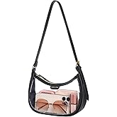 PACKISM Clear Shoulder Bag 9x6x3 - Clear Bag for Stadium Events for Women Short Strap, Perfect for Sport Event Concert Daily