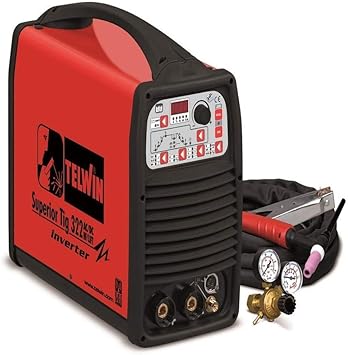 Soldador Inverter Superior TIG 322 AC/DC HF/Lift 400 V + Acc