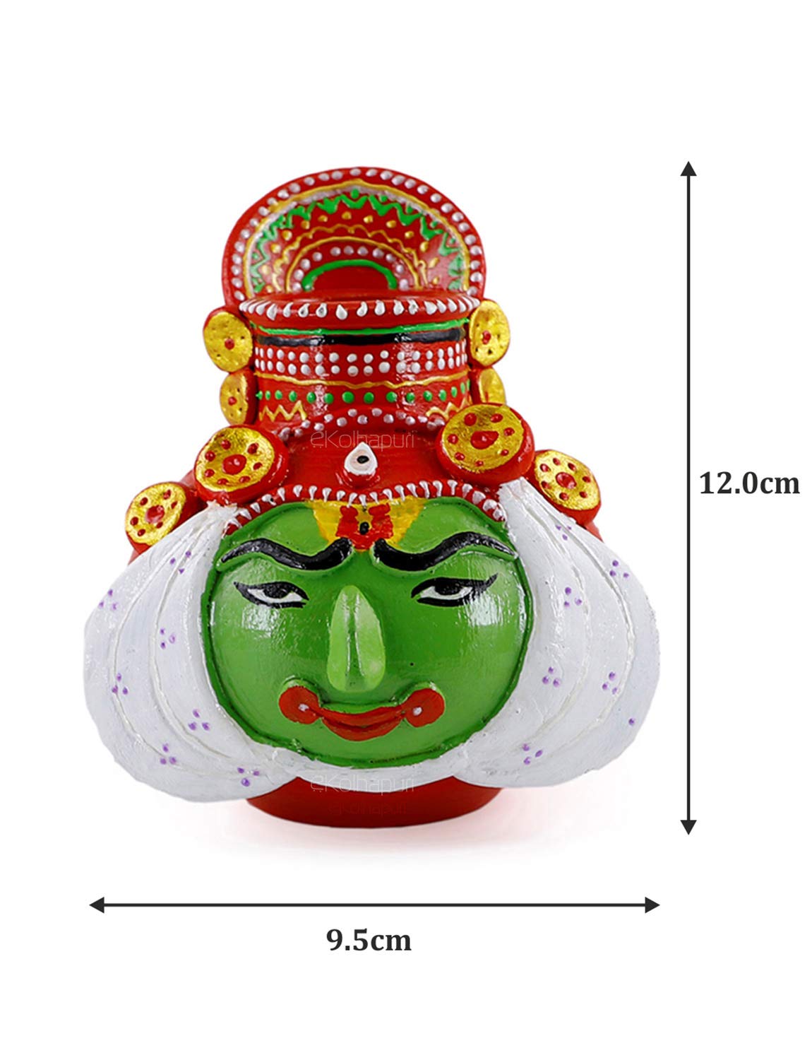 buy ekolhapuri traditional kerala kathakali face made by terracotta m seal for home decor online at low prices in india amazon in buy ekolhapuri traditional kerala