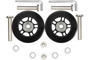 ORO Luggage Wheels Replacement 40-90mm With 8mm Bearings for Suitcase, Inline Outdoor Skate and Caster Board