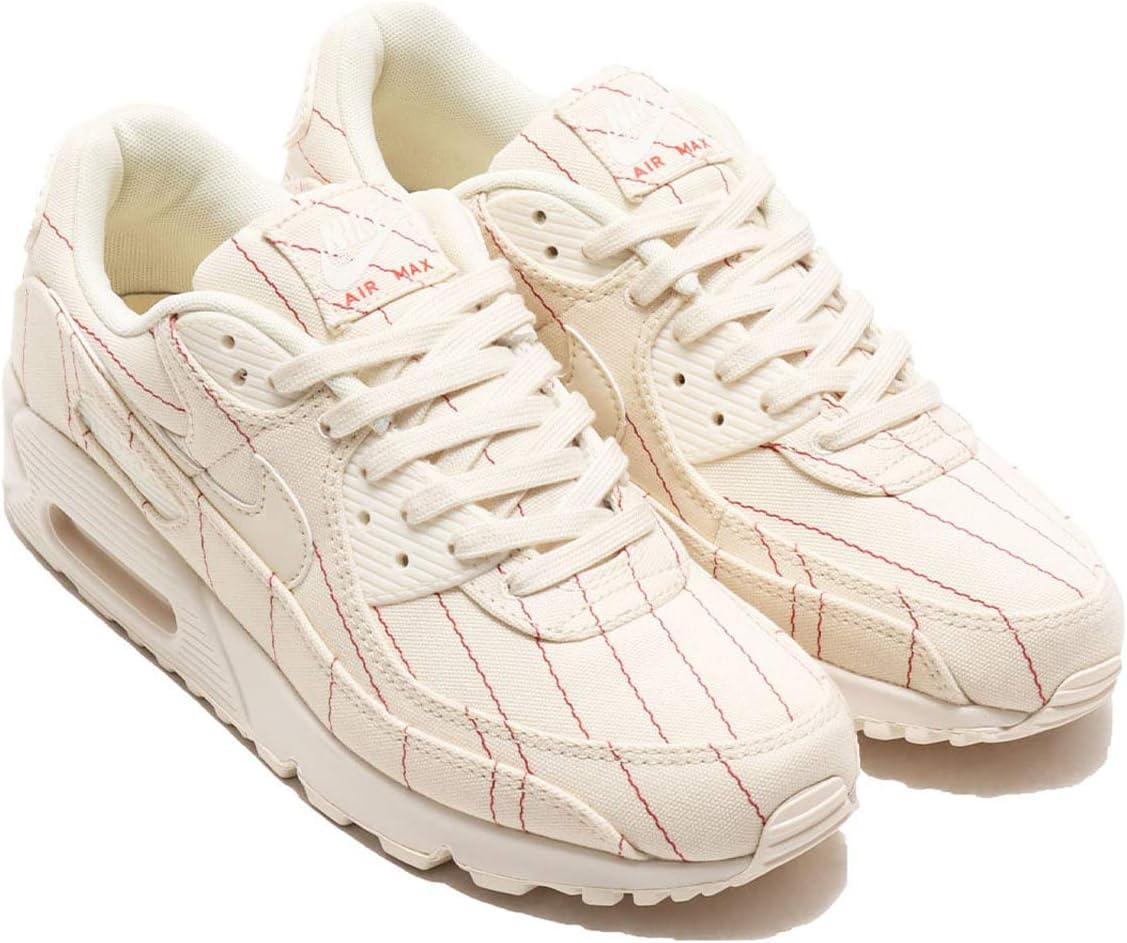 Amazon Co Jp ナイキ エア マックス 90 Air Max 90 ナチュラル ホワイト チリレッド ナチュラル Cz5593 100 日本国内正規品 スポーツ アウトドア