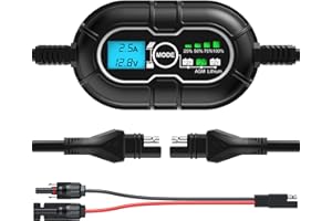 SUNER POWER 10 Amp 12V MPPT Solar Charge Controller, LCD Display + State-of-Charge, 10A Solar Panel Regulator with Temp Sensor for 12Volt Lead-Acid, AGM, Gel, Flooded and Lithium LiFePO4 Battery