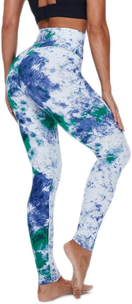 ZOOSIXX High Waisted Leggings for Women - Soft Slim Tummy Control Printed Pants for Workout Yoga Running : Clothing