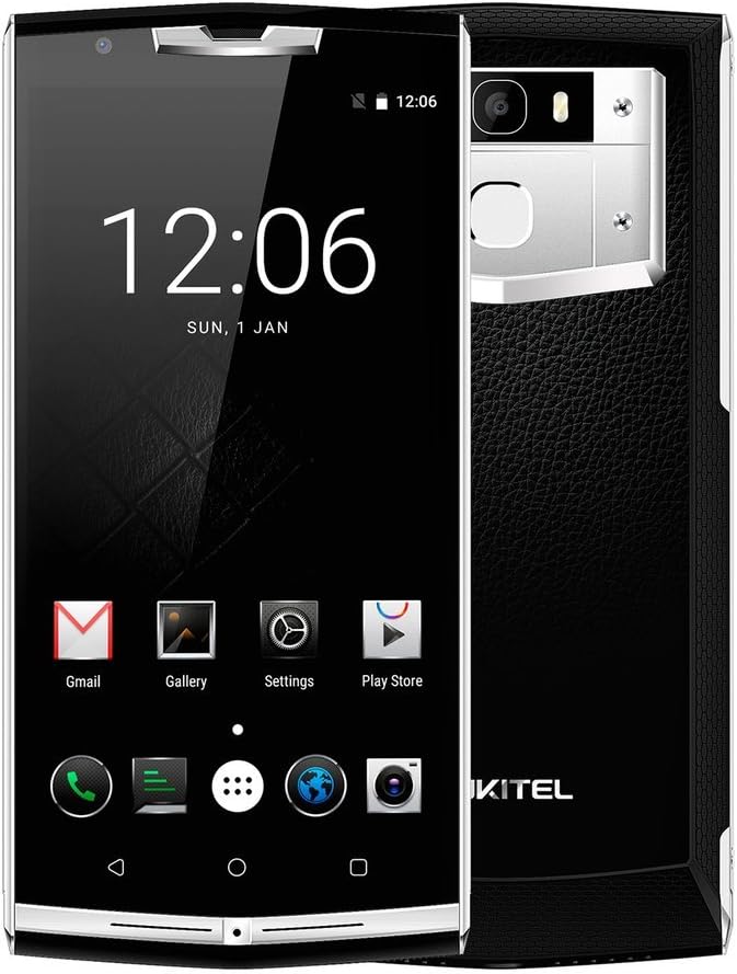 Smartphone 4G Android 7.0 with 10000mAh Big Battery,OUKITEL K10000 PRO Sim Free Mobile phone (MTK6750T Octa Core 1.5GHz,3GB RAM + 32GB ROM,5.5" FHD Display,13MP camera Fingerprint OTG GPS) - Black