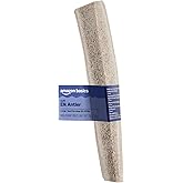 Amazon Basics Split Elk Antler, Naturally Shed, Long Lasting for Aggressive Chewers, Large (Best for Dogs 30-45 lbs) (Previously Wag)