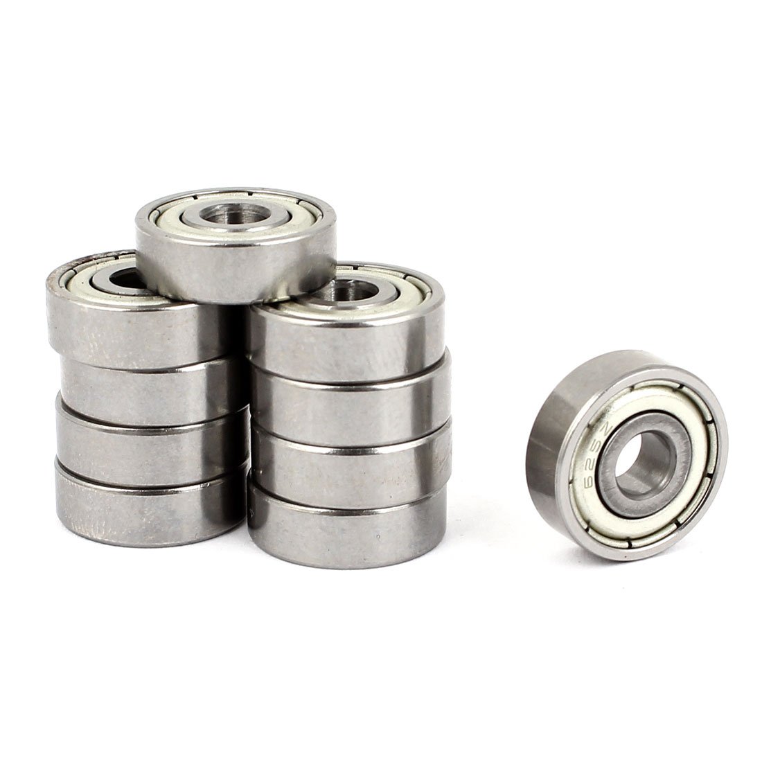 Sourcingmap 20 Pcs 625Z Carbon Steel One Row Sealed Deep Groove Ball Bearings 16mmx5mmx5mm