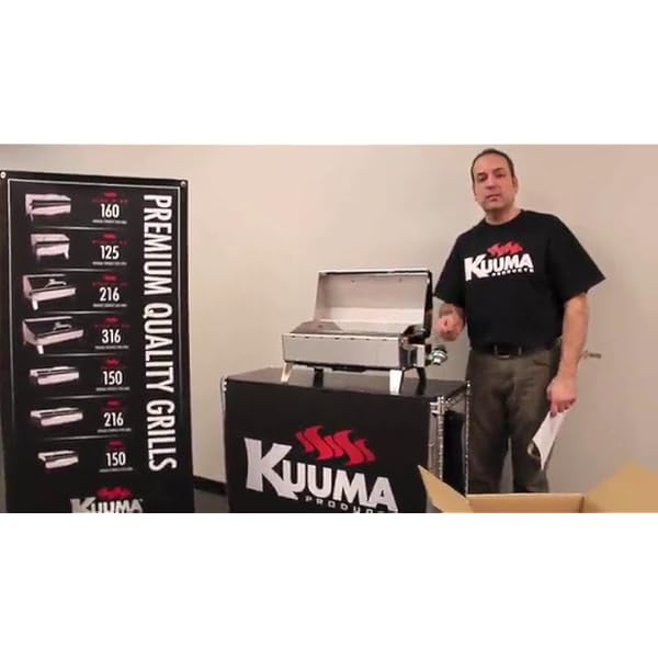 Kuuma-Premium-Stainless-Steel-Mountable-Gas-Grill-wRegulator-by-Camco-Compact-Portable-Size-Perfect-for-Boats-Tailgating-and-More-Stow-N-Go-125-58140