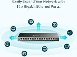 TP-Link TL-SG116E 16-Port Gigabit Managed Network Switch VLAN QoS IGMP Metal view 2