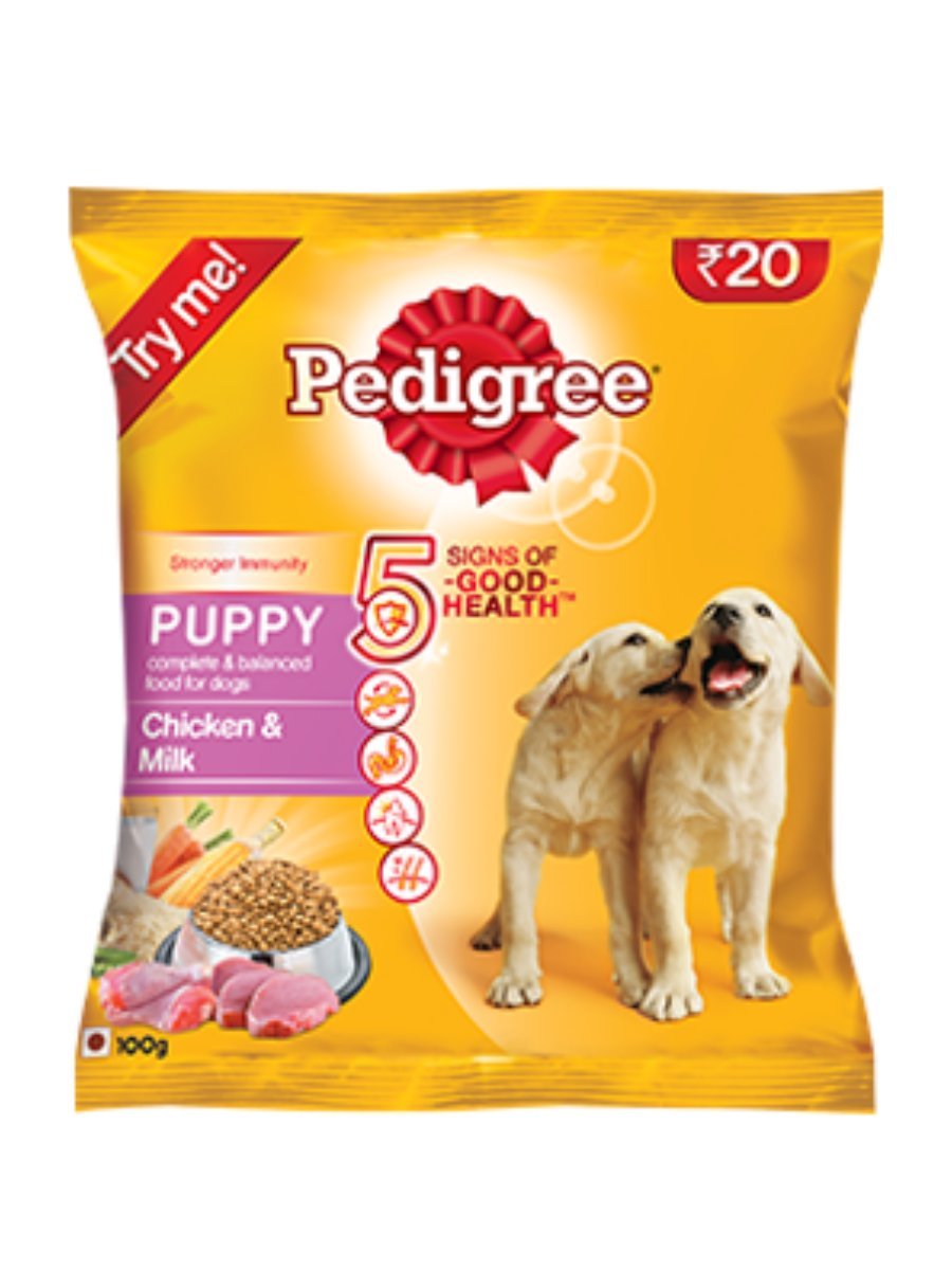 pedigree puppy chicken and milk