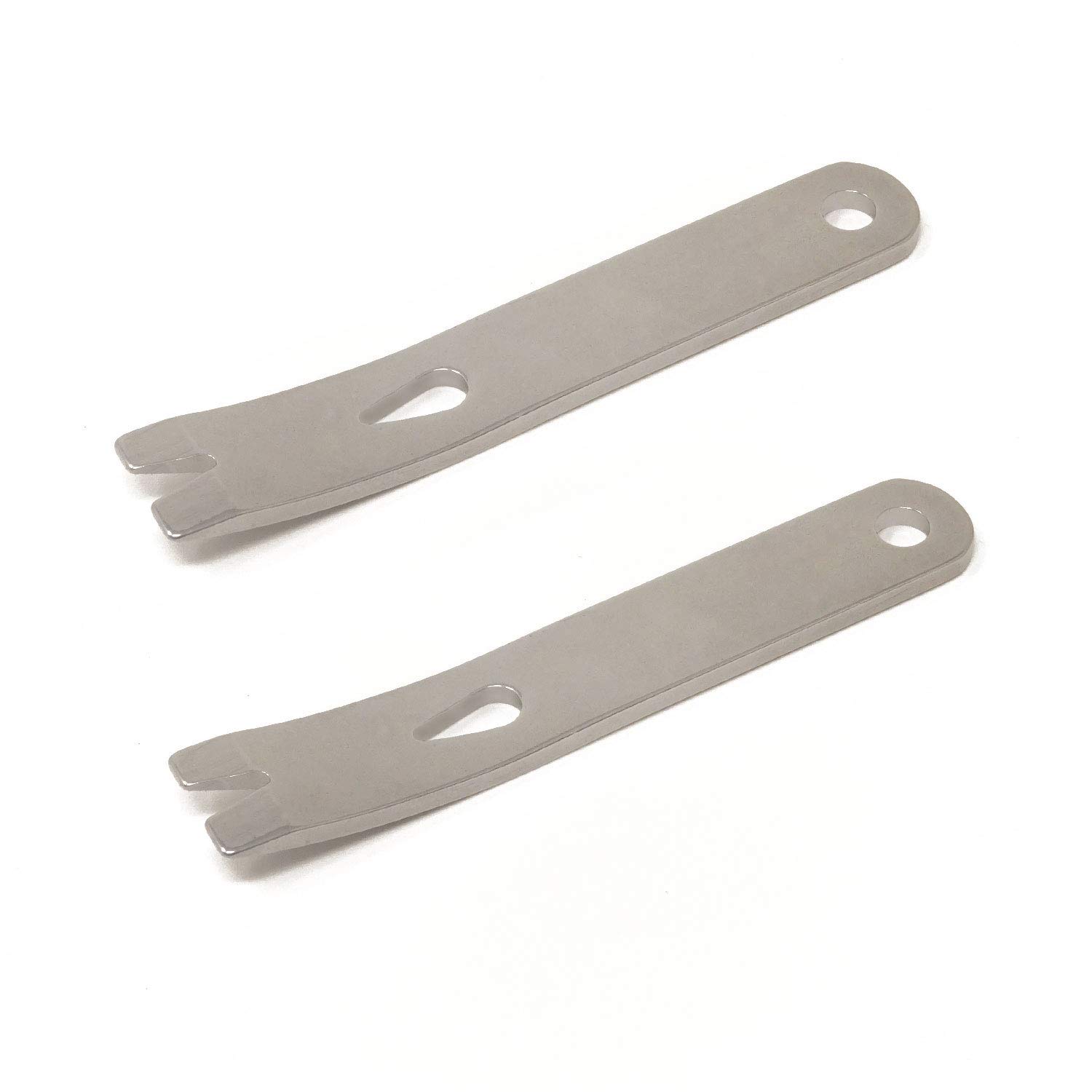 Honbay 2PCS Stainless Steel Mini Multi-function Pocket Pry Bars Crowbars for Indoors and Outdoors
