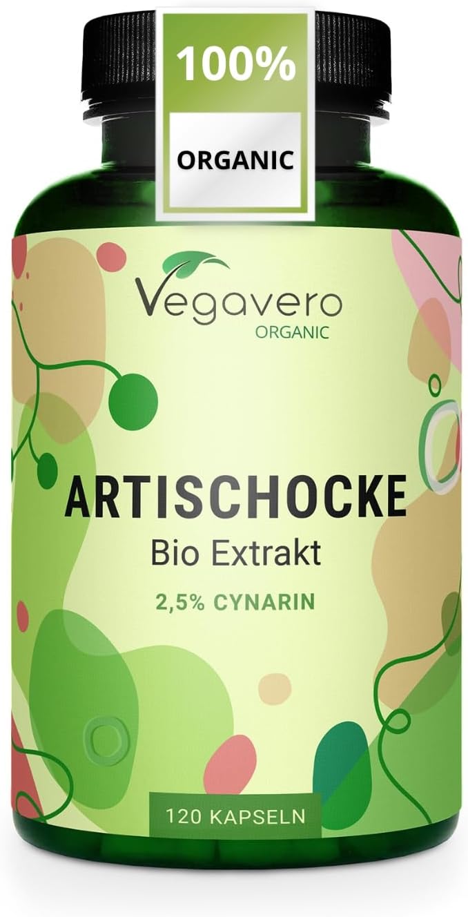 Vegavero Organic Artichoke 40,000 mg High Strength Extract 120 Caps
